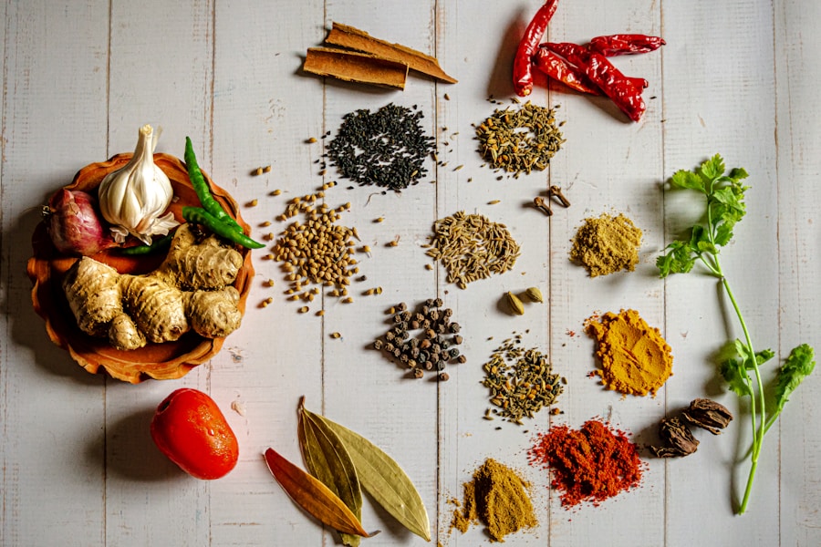 Indian spices arranged for export